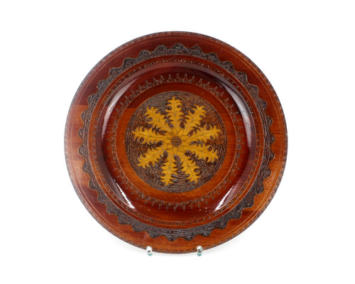 Großer holz wandteller - holz,