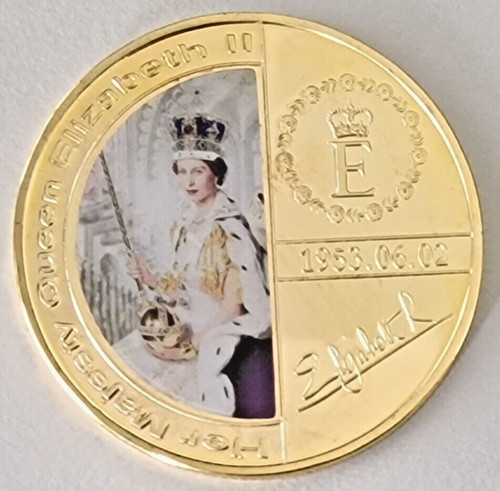 Souvenir coin her majesty - souvenir,