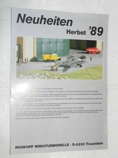 Neuheiten Herbst 1989,RMM,Roskopf,Modellautos,Modelleisenbahn,LKW,H0
