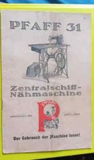 orig. Gebrauchsanweisung Pfaff