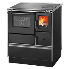 Wamsler K176 F/A 70 Style Küchenofen Schwarz Backfach links Stahlkochfläche