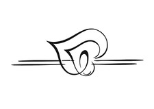 Schablone " Ornament Herz "