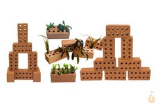 ⭐ Nano mini Ziegel / Ziegelstein | Aquarium Backstein Garnelen Ziegelsteine ⭐