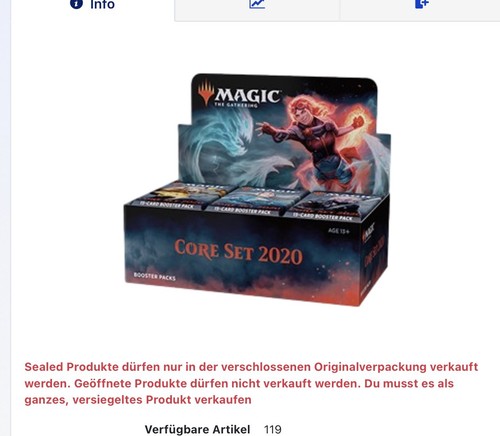 Magic core set 2020 - 2020, booster