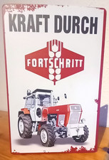Blechschild fortschritt ddr - fortschritt,