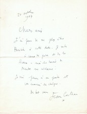 Jean COCTEAU - Signierter