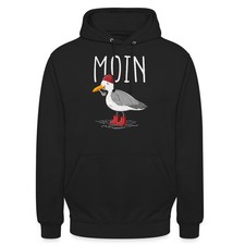 Moin Möwe Seemann Seemöwe Urlaub Geschenk Unisex Hoodie