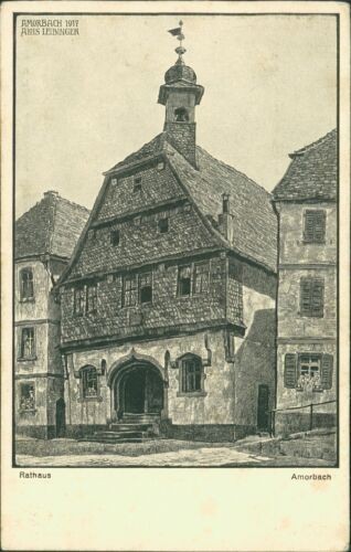 Ansichtskarte amorbach 1917 - amorbach,