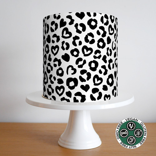 Leopard tortenband party deko - party,