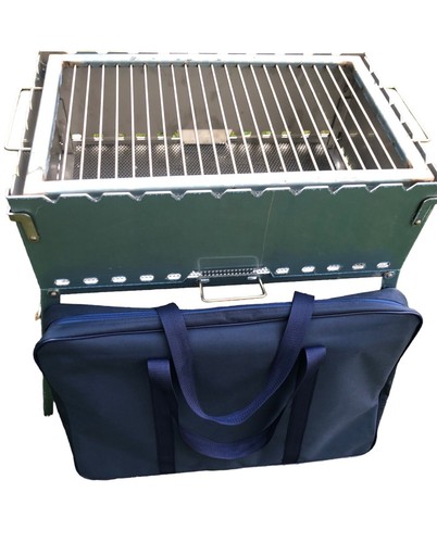 Tragbarer klappgrill aus - tragbarer,