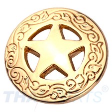 Concho #018 20mm Gold Western