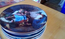 6 Sammelteller Die Meisterwerke des Franz von Defregger Lilien Porzellan