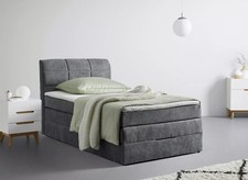 Boxspringbett 120x200 Grau Ohne Matratze Bettkasten Polsterbett Bettkasten