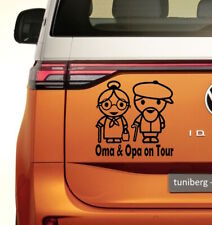 AUTO AUFKLEBER "Oma & Opa on Tour" Sticker Familie Versandkostenfrei  