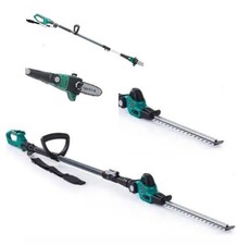 Ferrex 20V Akku Teleskop Hochentaster Astsäge Kettensäge und  Heckenschere