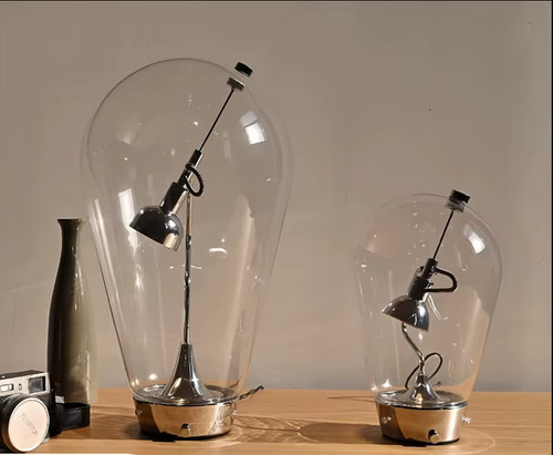 Tischlampe mit glashaube - mit, |
