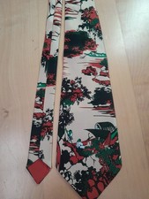Vintage Krawatte, asiatisch, Frank J. Thorn, 70er