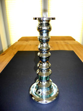 IKEA DEKO  SILBERFARBENER KERZENHALTER FÜR 1 STABKERZEN