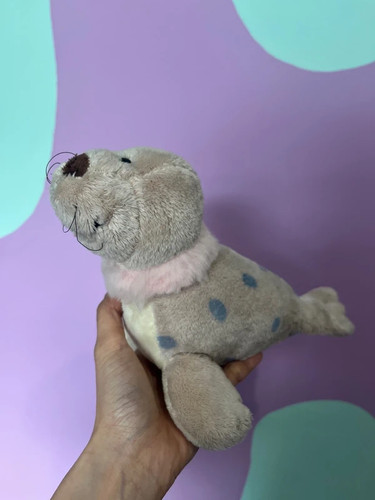 Blau gepunktetes baby robbe - blau,