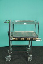 Sterilgut-Transportwagen Übergabewagen mit Einschubgestell  Edelstahl #9439