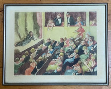 Robert Hogfeldt 1894-1986 - Vintage gerahmter Litho-Druck, Tragödie, schwedischer Künstler
