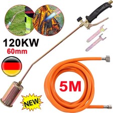 120KW Brenner Gasbrenner Regler Abflammgerät Unkrautvernichter Dachbrenner ø60mm