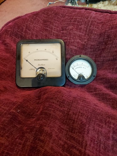 Vintage anzeige messgerät - 2x,