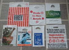 7x Plastiktüten - Tragetasche - Tüte - Sammeln - Firmen/Geschäfte