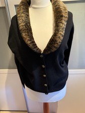 MCM Merino Strickjacke Schwarz