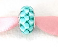 Pandora Charm, Türkis-Weiß