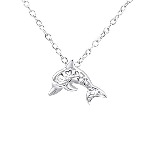 Delfin halskette 925 silber - delfin,