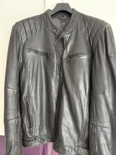 Gipsy Herren Lederjacke Bikerjacke, Größe L, Farbe Schwarz