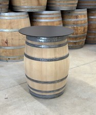 Weinfass Stehtisch "Seasons" mit HPL-Platte | Wetterfest