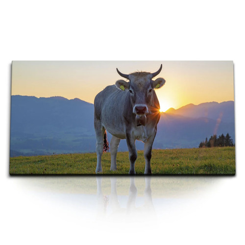 120x80cm kunstdruck bilder kuh - 120x80cm,