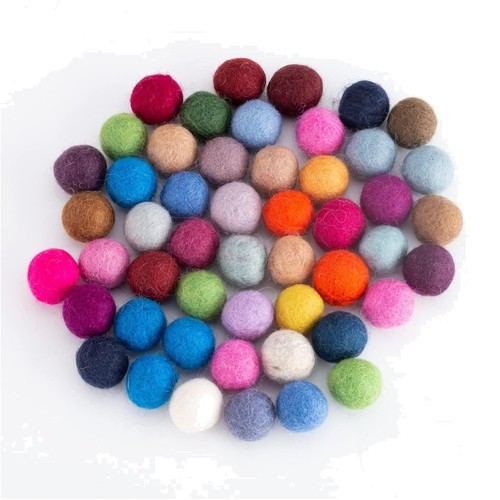 Pompons bastelset bunte - pompons,