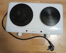 Doppelkochplatte.DKP 3406 gebraucht /funktionsfähig/2500 Watt/weiss