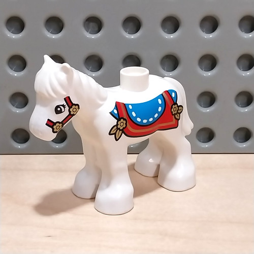 Lego duplo pferd ponny weiß - ponny,