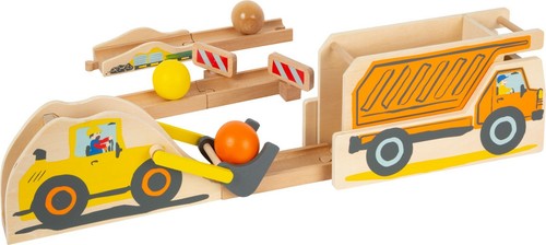 Kugelbahn baustelle holz - kugelbahn,