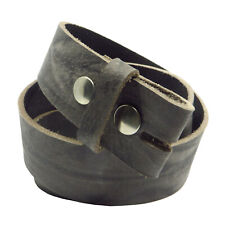 Wechselgürtel 4 cm breit Druckknöpfe grau eigener Fertigung Büffelleder Jeans