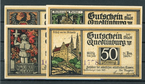 Quedlinburg scheine notgeld - quedlinburg,