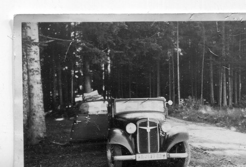 Altes foto auto mit adler - altes,