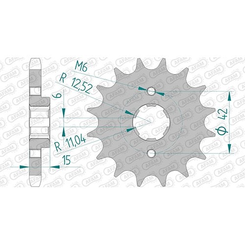 Stahl ritzel für honda 400 - stahl,