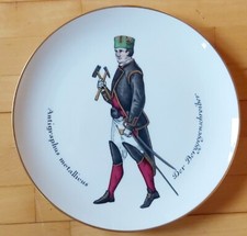 Berggegenschreiber 1857 Fürstenberg Porzellan Glückauf Bergbau Sammelteller