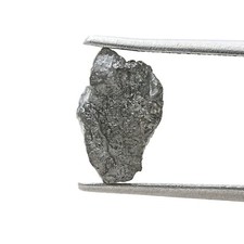 Groß Earthmine Roh Diamant 2.63CT Grau Funkelnde Natur Irregular Form Für Ring