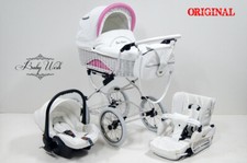 Rot weidenkorb babywagen baby - rot,
