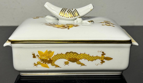 Meissen tabakdose gelber - meissen,