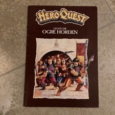 Hero Quest gegen die Ogre Horden Herausforderungsbuch in sehr gutem Zustand
