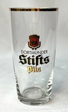 Glas Bierglas Goldrand Brauerei Dortmunder Stifts Pils Kneipenglas 0,2 l
