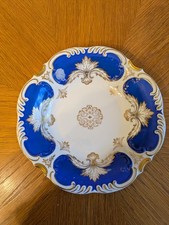 Bavaria Schumann Prunkschale Zierschale Prunkteller  Blau Gold  ca. 28 Cm Durchm