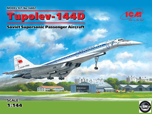 Icm tupolev 144d soviet - icm, tupolev-144d